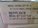 Coast HK49815CM Wheel Cover 15" Abs Plastic 12-15 Prius Set Of (10E1. Fixed Price $49.00.