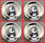 4 Pc Chrome Chevy Gm Rally Wheel Center Hub Caps Disc Brake Covers Trim Ring. Fixed Price $79.95.