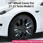 Hubcaps For Tesla Model 3 Storm Wheel Rim Cover 4PCS 18INCH Full. Fixed Price $54.58.
