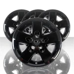 4 Black 17" Wheel Skins Hub Caps Bolt On Full Covers For 2007-2018 Jeep Wrangler. Fixed Price $93.00.