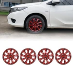 Set Of 4 Red 17-INCH Wheel Rim Covers Snap On Hub Caps For R17 Tire &. Fixed Price $54.99.