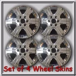 4 Chrome Traverse Wheel Skins Hubcaps 18" 2009-2015 Chevy Chevrolet Covers. Fixed Price $160.00.