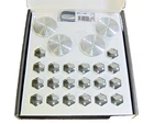 New Tesla Model Y 19" Gemini Wheel Cap Kit Part Number: 1588816-00-A. Fixed Price $80.00.