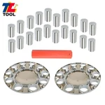 Chrome Front Axle Cover Hub Cap Thread-on 33MM Truck Lug Nuts. Fixed Price $47.69.