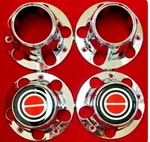 1980-1996 Ford F150 Bronco Van Chrome 4X4 Center Caps Hubs Set Red New 2 Open. Fixed Price $452.99.