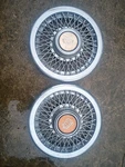 1983-1988 Ford Mercury 14" Wire Spoke Oem Hubcaps Set Of 2. Fixed Price $100.00.