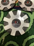 Cavallo Wheels Silver / Black Custom Center Cap # 910L161M 1PIECE. Fixed Price $45.00.