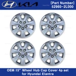 Genuine Oem 15" Wheel Hub Cap Cover 529602L000 4P Set For Hyundai Elantra 07-10. Fixed Price $156.75.