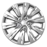 Universal 15 Inch Silver Alloy Wheel Covers Set Of 4 For Most Cars. Fixed Price $39.20.