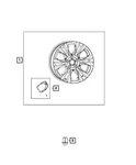 Genuine Mopar Wheel Cover Insert 68268367AA. Fixed Price $63.65.