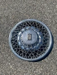 One 1979 1985 Oldsmobile Toronado 15 Inch Wire Spoke Hubcap Wheel Cover. Fixed Price $36.00.
