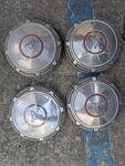 1969-74 Dodge Charger Dart Red Line Poverty Dog Dish Hubcaps. Fixed Price $165.00.