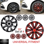 15" Set Of 4 Universal Hubcaps Fit For Car Truck Suv Wheel Rim Covers Snapon R15. Fixed Price $46.99.