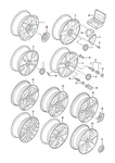 Genuine Vw Beetle Cabriolet Bettle 1C1 1C9 1Y7 Hup Cap 1C0601149BGRB. Fixed Price $27.17.