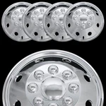 4 Chrome E150 E250 Econoline Van 16" Full Wheel Covers Hub Caps Rim Simulators. Fixed Price $119.99.
