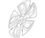 Genuine Ford Wheel Cover LJ8Z-1130-B. Fixed Price $166.41.