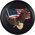 Spare Tire Cover, Wheel With American Eagle Usa Flag Pvc 18 Inch, Black. Fixed Price $31.66.
