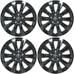 2011-2013 Toyota Corolla Style 1038-16BLK + Logo 16" Black Hubcaps New SET/4. Fixed Price $120.00.