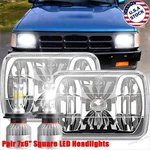 For Mazda B2200 B2600 B2000 RX-7 Glc 7X6" 5X7" Inch Black Led Headlight Dot A++. Fixed Price $66.39.