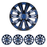 16" 10-SPOKES 5083 Style Black Lacquer & Blue Hubcaps Wheel Covers. Fixed Price $52.86.