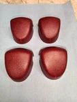 1992-1996 Ford F150 F250 F350 Bronco Shoulder Seatbelt Bolt Cover Red (set Of 4). Fixed Price $34.99.