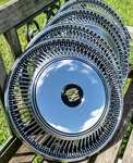 Set 4 1967-78 Cadillac Eldorado Wheel Covers Hubcaps + Gold Trim Shiny & Superb. Fixed Price $977.46.
