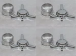 (4) Turbine Et Western Wheel Rim Center Cap Tribar Spinner 3-1/8" Or 3-1/4" Hole. Fixed Price $129.95.