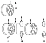 Genuine Gm Hub Cap 15650047. Fixed Price $70.81.