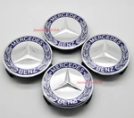 Set Of 4 Fit For Mercedes-benz Wheel Center Caps Emblem Rim Hub Cover Navy Blue. Fixed Price $15.90.