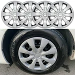 Set Of 4 Silver Hubcaps Covers 8SPK For 2009-2013 Toyota Corolla 15" Steel Wheel. Fixed Price $36.99.