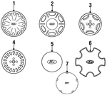 Genuine Ford Wheel Cap F5RZ-1130-A. Fixed Price $7.31.
