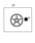Genuine Mopar Wheel Cap 52013985AB. Fixed Price $123.90.