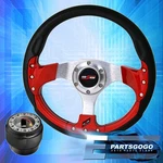 320MM Bolt Red Fusion Style Steering Wheel + Godsnow Button For 84-89 MR2 AE86. Fixed Price $42.99.