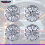 Sliver Set Of 4 16" Wheel Rim Covers Snap On Full Hubcaps For R16 Tire+steel. Fixed Price $44.69.