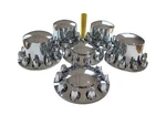 Abs Plastic Chromed Hubcaps Front And Rear Wheel Axle Cover Set With 33MM Thr.... Fixed Price $176.13.