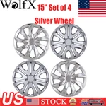 15" Set Of 4 Wheel Covers Snap On Full Fit R15 Tire & Steel Rim. Fixed Price $37.99.