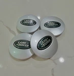 4X Set Of Land Rover Wheel Center Hub Caps Hse Silver Green. Fixed Price $19.50.