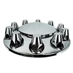 Chrome Front Axle Wheel With Removable Hubcap & Lug Nut Covers. Fixed Price $34.95.
