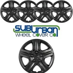 17" 5 Spoke Gloss Black Universal Fit Hubcaps Rim / Wheel Covers # 431-17BLK Set. Fixed Price $78.99.