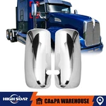 Chrome Door Mirror Covers Pair For Kenworth T270 T370 T440 T470 T660 T600 T800. Fixed Price $73.58.