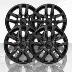 4 18" Black Wheel Skins Hub Caps Aluminum Rim Covers For 2019-22 Silverado 1500. Fixed Price $99.42.