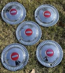 Del-met F79-B 14" Triple Chrome Plated Full Wheel Cover Nos SETO'5 Camp Trailer. Fixed Price $199.99.