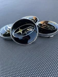 Set Of 4 Subaru Black Wheel Center Cap, 28821SA030. Fixed Price $26.42.