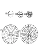Genuine Mopar Wheel Cap 1LB74RXFAB. Fixed Price $29.10.
