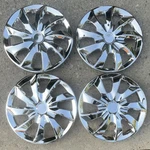 Winjet WJ-5084-17 Chrome Silver Wheel Covers Hubcaps Set Snap-on. Fixed Price $52.99.