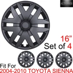 16" Set Of Hubcaps For 2004-2010 Toyota Sienna Wheel Rim Covers Snap On Matte. Fixed Price $54.99.