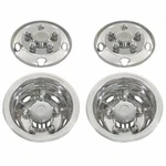 United Pacific 20102 Wheel Cover Set, 16", Stainless Steel, For Toyota Coaster. Fixed Price $386.56.