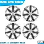 15" Covers Hub Caps Fit R15 Tire & Steel Wheels Silver Mould Texture. Fixed Price $39.99.
