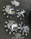 Floating KG1 Polished Aluminum Center Caps - Dually 10 Lug (set Of 4). Fixed Price $1500.00.