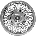 One Universal Fitting 15" Chrome Wire Hubcap / Wheel Cover # 1215 Brand New. Fixed Price $34.99.